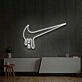 Dripping Swoosh Neon Sign for Bold and Stylish Spaces