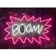 Boom Neon Sign for Fun and Energetic Spaces