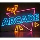 Arcade Neon Sign for Gaming and Fun Spaces