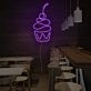 Cherry Cupcake Neon Sign for Dessert and Fun Spaces