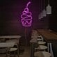 Cherry Cupcake Neon Sign for Dessert and Fun Spaces