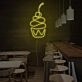 Cherry Cupcake Neon Sign for Dessert and Fun Spaces