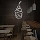 Cherry Cupcake Neon Sign for Dessert and Fun Spaces