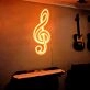 Treble Clef Note Neon Sign for Music Lovers