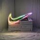Sneaker Swoosh Neon Sign for Fashion and Fun Spaces