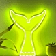 Tail Whale Wave Coastal-Themed Neon Sign