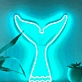 Tail Whale Wave Coastal-Themed Neon Sign