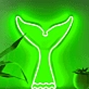 Tail Whale Wave Coastal-Themed Neon Sign