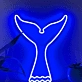 Tail Whale Wave Coastal-Themed Neon Sign