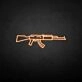 'GUN' neon sign