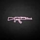 'GUN' neon sign