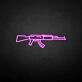 'GUN' neon sign