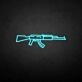 'GUN' neon sign
