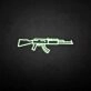 'GUN' neon sign