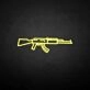 'GUN' neon sign
