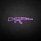 'GUN' neon sign