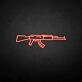 'GUN' neon sign