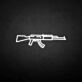 'GUN' neon sign