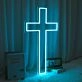 Christianity Cross Neon Sign for Religious and Spiritual Spaces