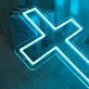 Christianity Cross Neon Sign for Religious and Spiritual Spaces