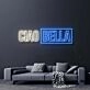 Ciao Bella V2 Neon Sign for Whimsical and Fun Spaces