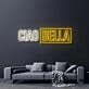 Ciao Bella V2 Neon Sign for Whimsical and Fun Spaces