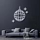 Disco Ball Neon Sign for Party and Social Spaces