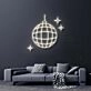 Disco Ball Neon Sign for Party and Social Spaces