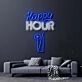 Happy Hour With Alcoholic Drink Neon Sign for Bars and Social Spaces