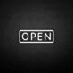 'OPEN' neon sign