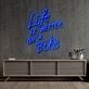 Life Is Better On A Bike Neon Sign for Fitness and Adventure Enthusiasts