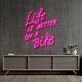 Life Is Better On A Bike Neon Sign for Fitness and Adventure Enthusiasts