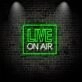 Live On Air Neon Sign for Studios and Broadcasting Spaces