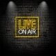 Live On Air Neon Sign for Studios and Broadcasting Spaces