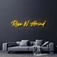 Rise N Grind Neon Sign for Motivational and Fitness Spaces