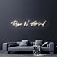 Rise N Grind Neon Sign for Motivational and Fitness Spaces
