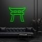 Shinto Torii Gate Symbol Neon Sign for Cultural and Spiritual Spaces