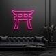 Shinto Torii Gate Symbol Neon Sign for Cultural and Spiritual Spaces