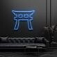 Shinto Torii Gate Symbol Neon Sign for Cultural and Spiritual Spaces