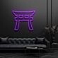 Shinto Torii Gate Symbol Neon Sign for Cultural and Spiritual Spaces