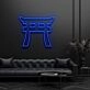 Shinto Torii Gate Symbol Neon Sign for Cultural and Spiritual Spaces