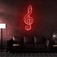 Treble Clef Neon Sign for Music Lovers