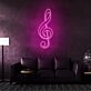 Treble Clef Neon Sign for Music Lovers