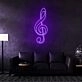 Treble Clef Neon Sign for Music Lovers