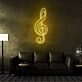 Treble Clef Neon Sign for Music Lovers