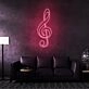 Treble Clef Neon Sign for Music Lovers