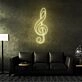 Treble Clef Neon Sign for Music Lovers