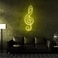 Treble Clef Neon Sign for Music Lovers