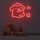 Pom Pom Purin Neon Sign for Fun and Playful Spaces