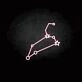 'Leo' neon sign